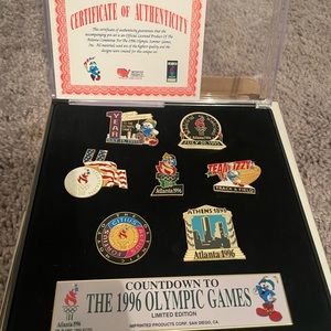 1996 Olympic Games Atlanta Collector Pin Set Countdown to The 1996 Olympic Games
